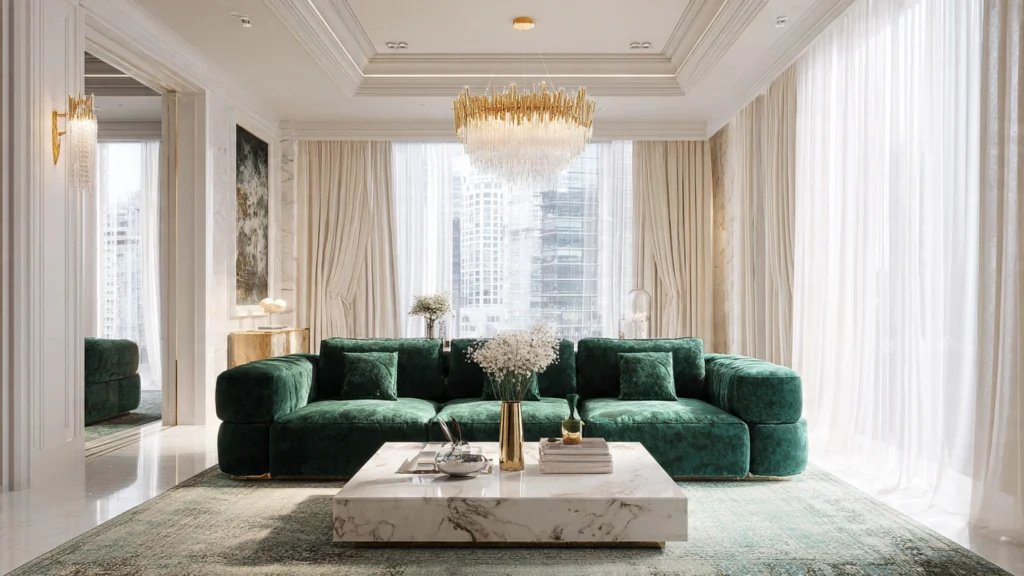 How to make a living room luxurious