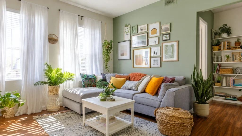 How can I design my home interior on a budget?