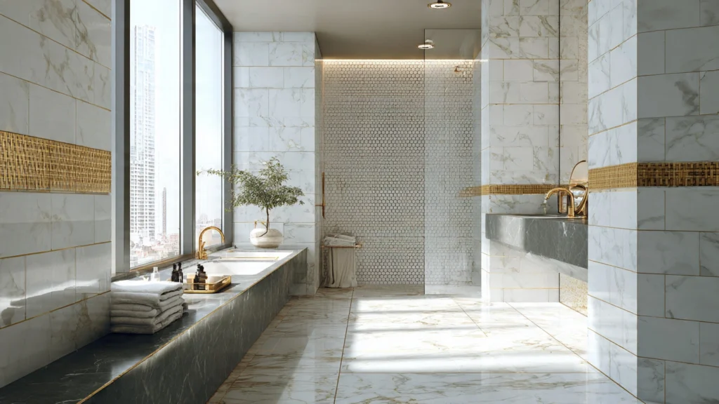 What tiles are best for bathroom interiors?
