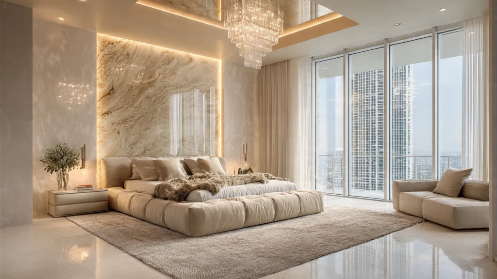 How much does a luxury bedroom interior design cost in the USA?