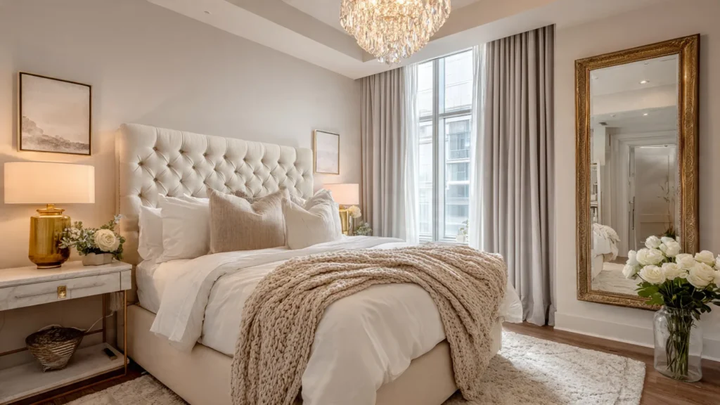 How to make a small bedroom look luxurious